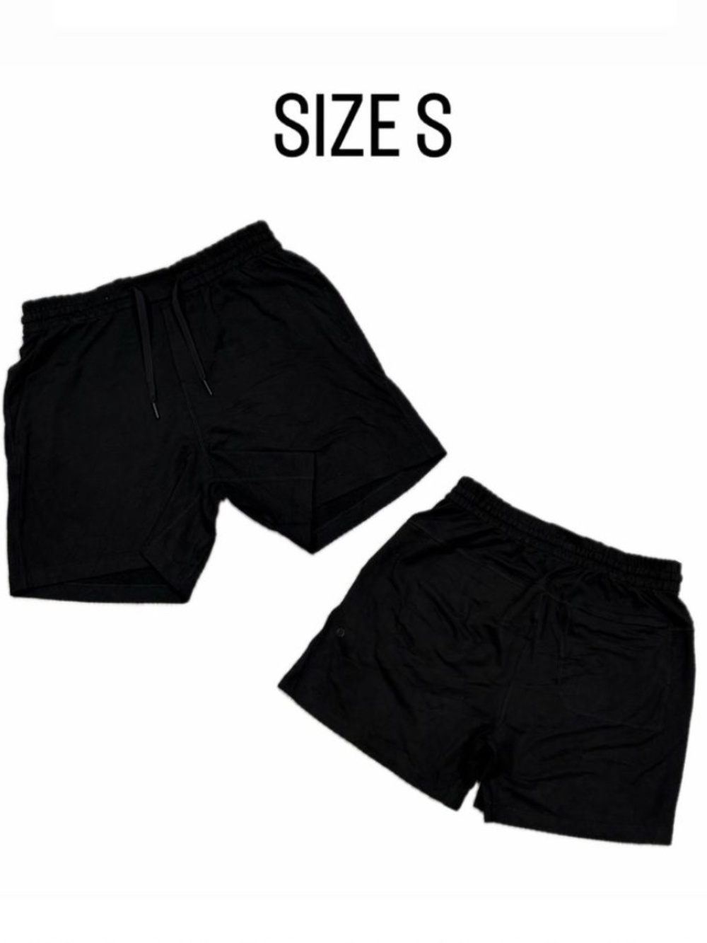 Lululemon Men's Black Athletic Training Shorts - Size Small
